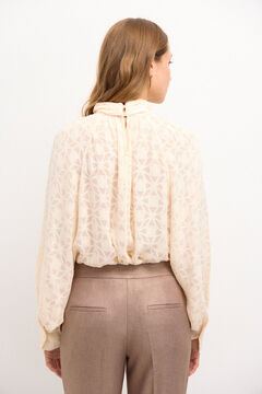 Hoss Intropia Fátima. Blusa lazada. Marfil