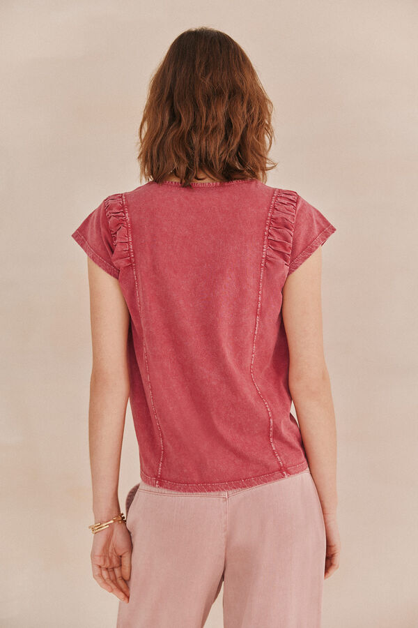 Hoss Intropia Marie. Camiseta lavada Rosa