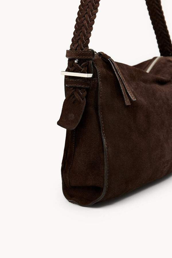 Hoss Intropia Noelia. Bolso serraje de hombro Marron oscuro
