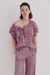 Hoss Intropia Camille. Blusa floral Azul
