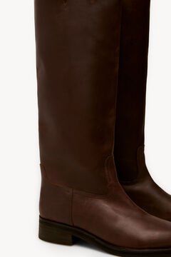 Hoss Intropia Martina. Botas altas de pele Castanho