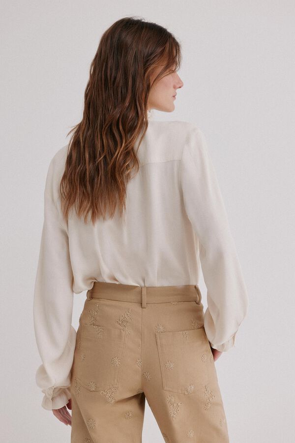 Hoss Intropia Clementine. Blusa manga comprida Ecru