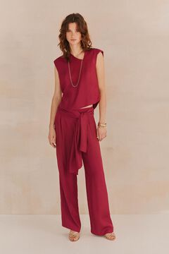 Hoss Intropia Gabriela Top satinado Morado