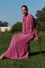 Hoss Intropia Angela. Vestido flu&iacute;do Rosa