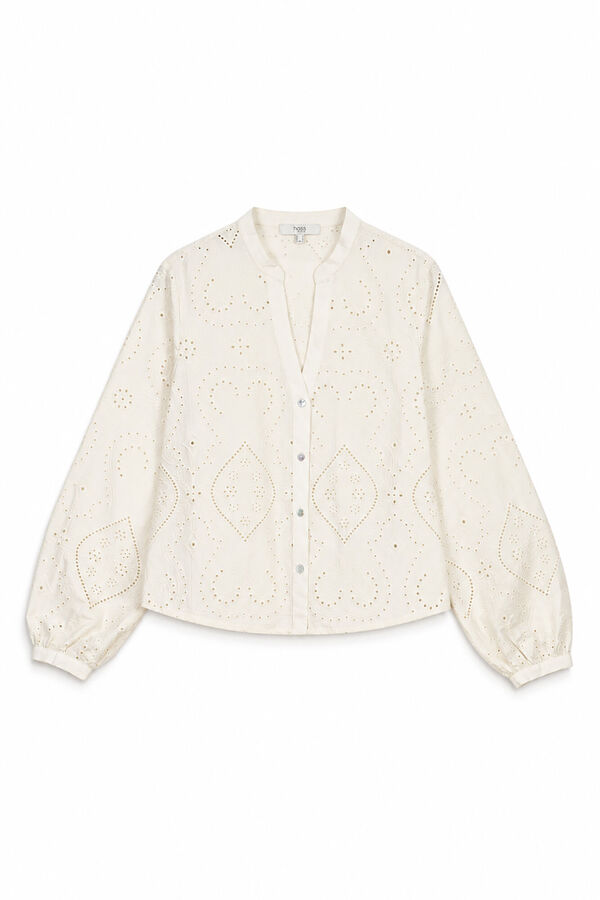 Hoss Intropia Cesira.Blusa calados Marfil