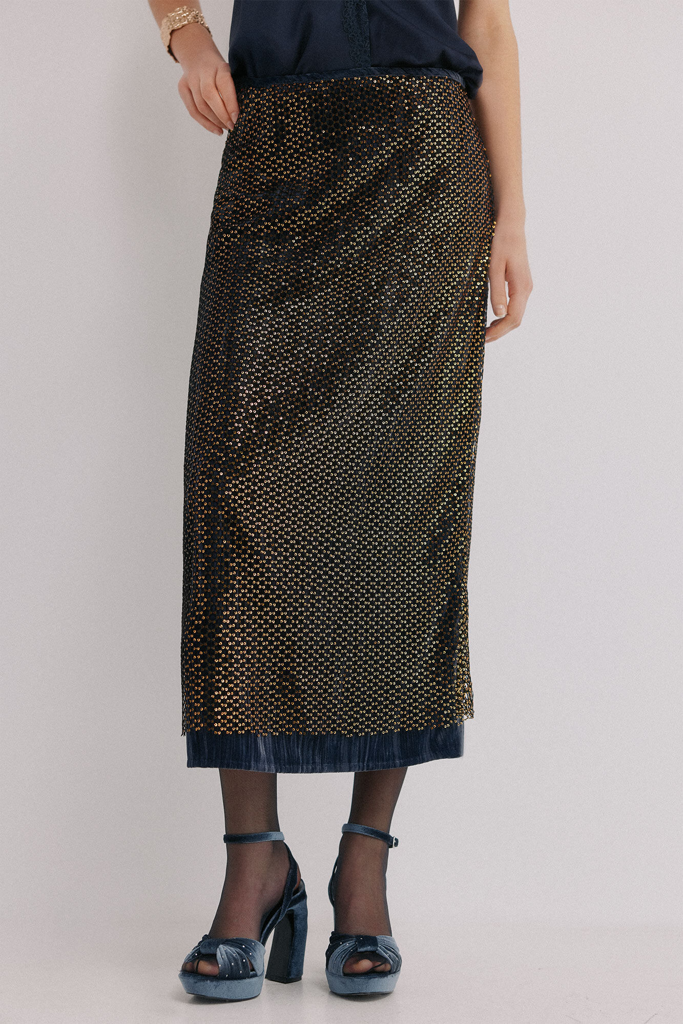 Hoss Intropia Riley. Falda lentejuelas