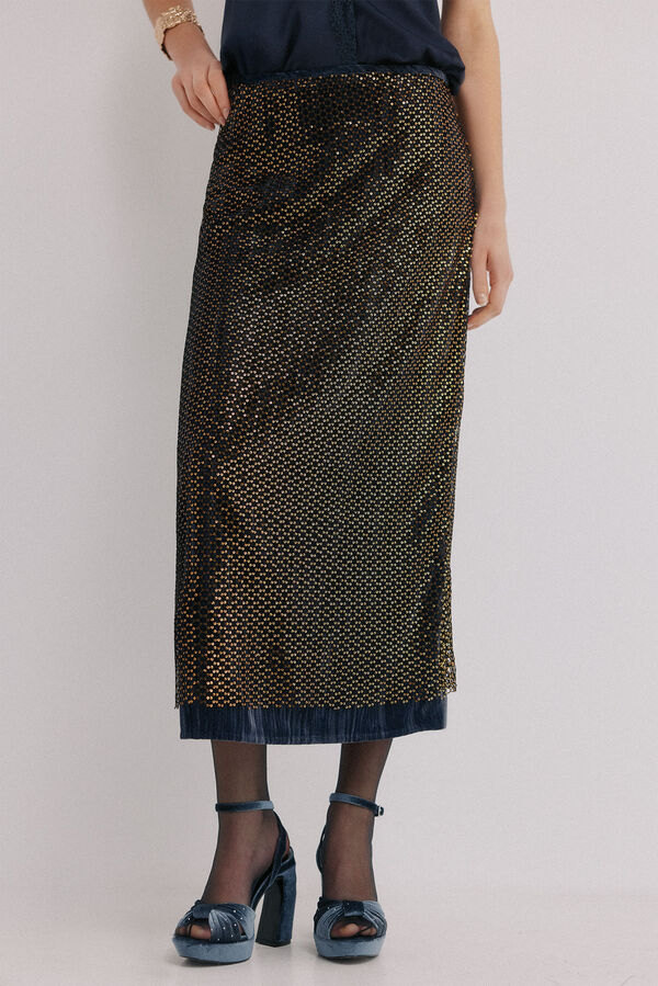 Hoss Intropia Riley. Saia lantejoulas Multicolorido