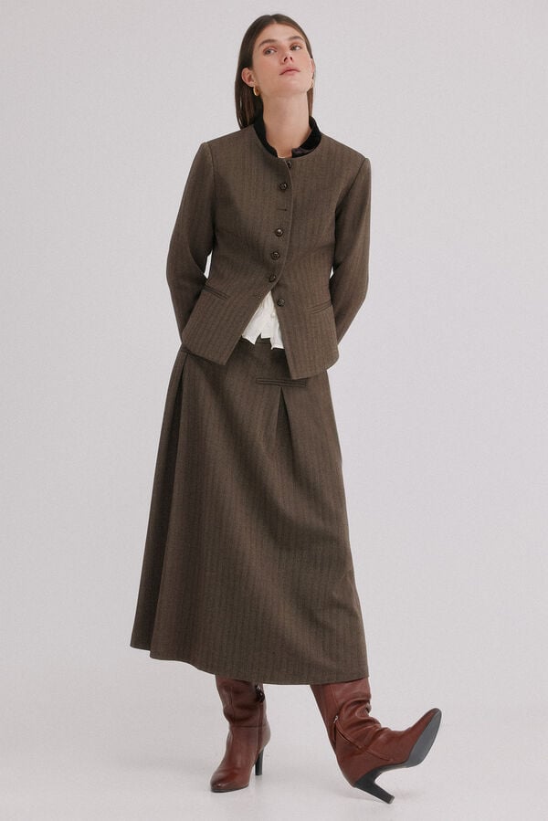Hoss Intropia Emily. Blazer ajustado Castanho