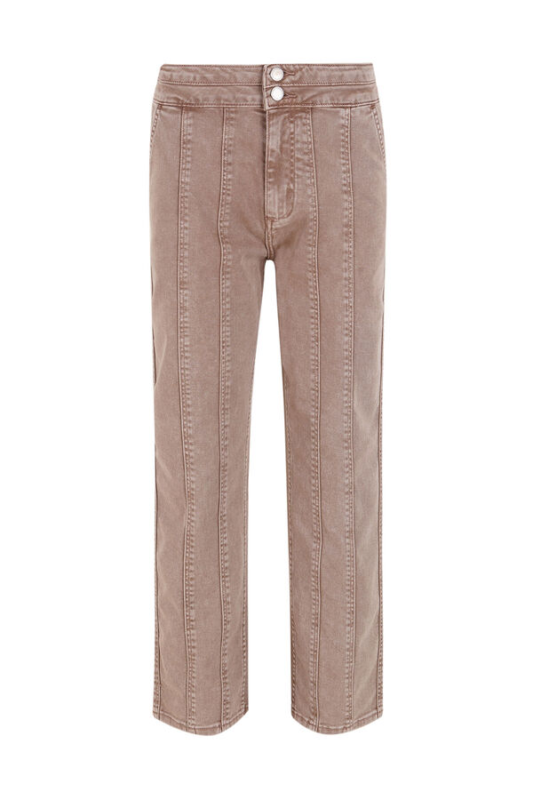 Hoss Intropia Poppy. Jeans cortes Marfil