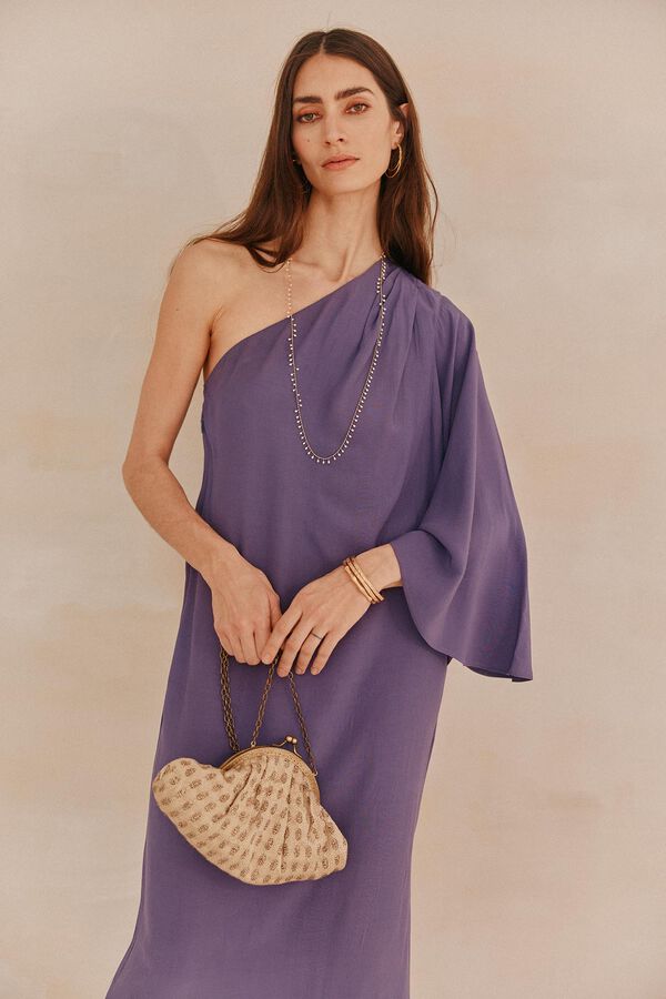 Hoss Intropia Adriana. Vestido assimétrico liso Roxo