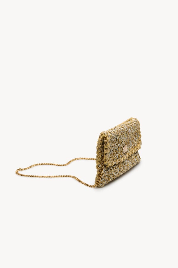 Hoss Intropia Numa. mala tran&ccedil;ada de tecido Dourado