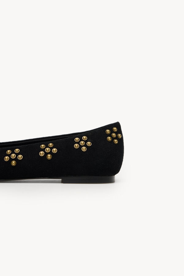 Hoss Intropia Maitane. Bailarinas de croute com tachas Preto