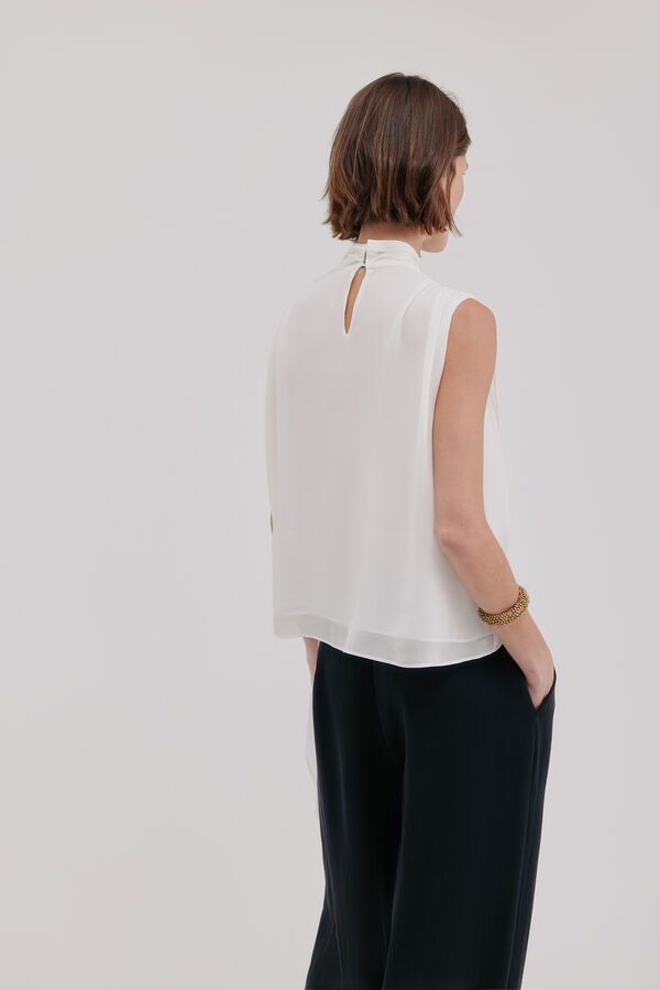 Hoss Intropia Carlie.Blusa drapeada Gris