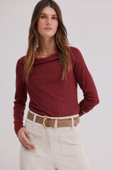 Hoss Intropia Mirta. T-shirt com decote drapeado Granada