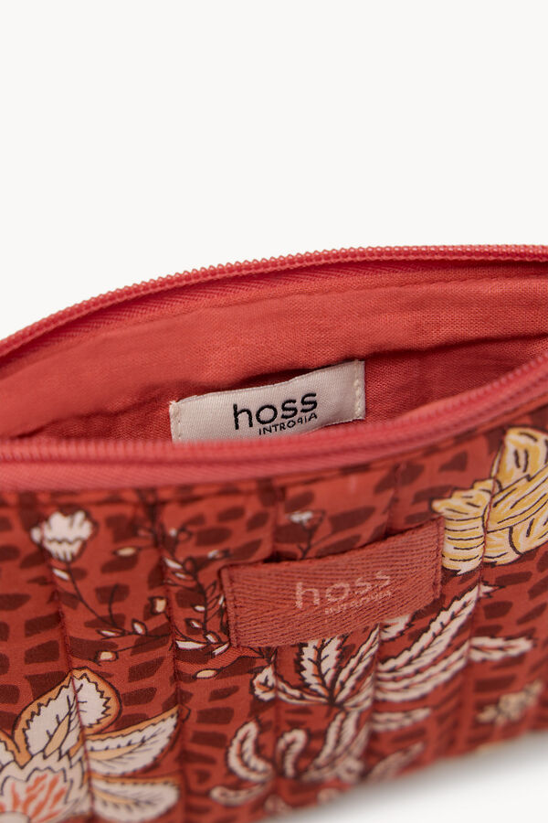 Hoss Intropia Nicole. Cartera de algodón estampada Rosa