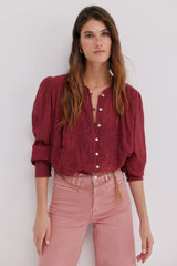 Hoss Intropia Cósima. Blusa bordados florales Rosa