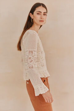 Hoss Intropia Sia. Jaqueta de crochet Ecru