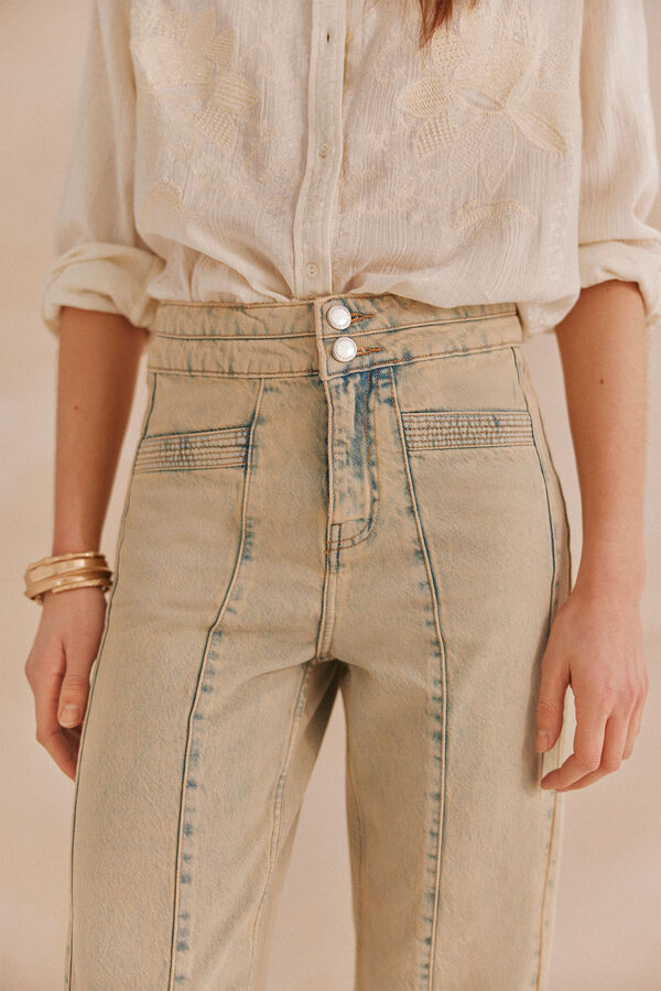 Hoss Intropia Pianna. Jeans cinturilla Beige
