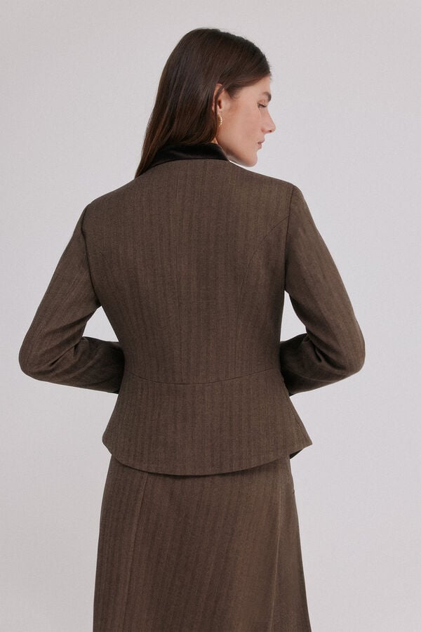 Hoss Intropia Emily. Blazer ajustado Castanho