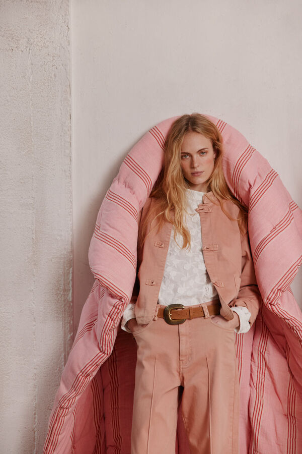 Hoss Intropia Brunella. Chaqueta denim Rosa
