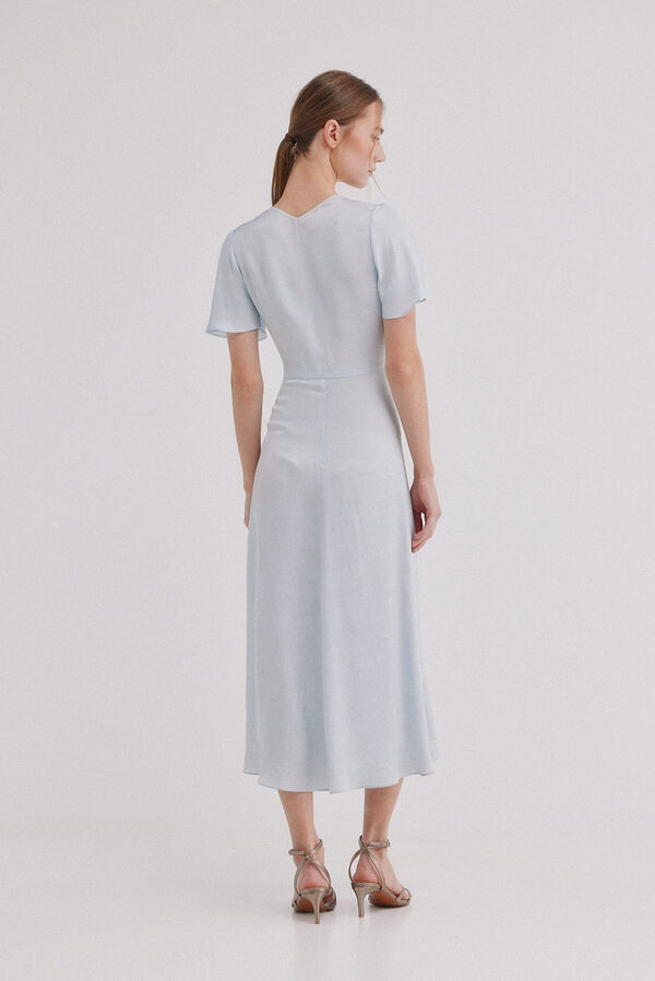 Hoss Intropia Alesha. Vestido jacquard Azul