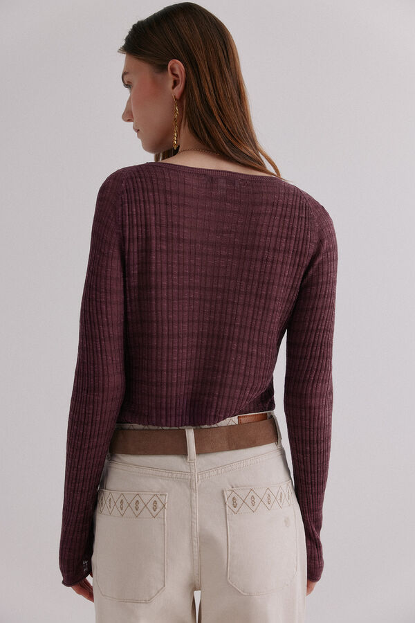 Hoss Intropia Nadine. Riscas estampado listrada Roxo
