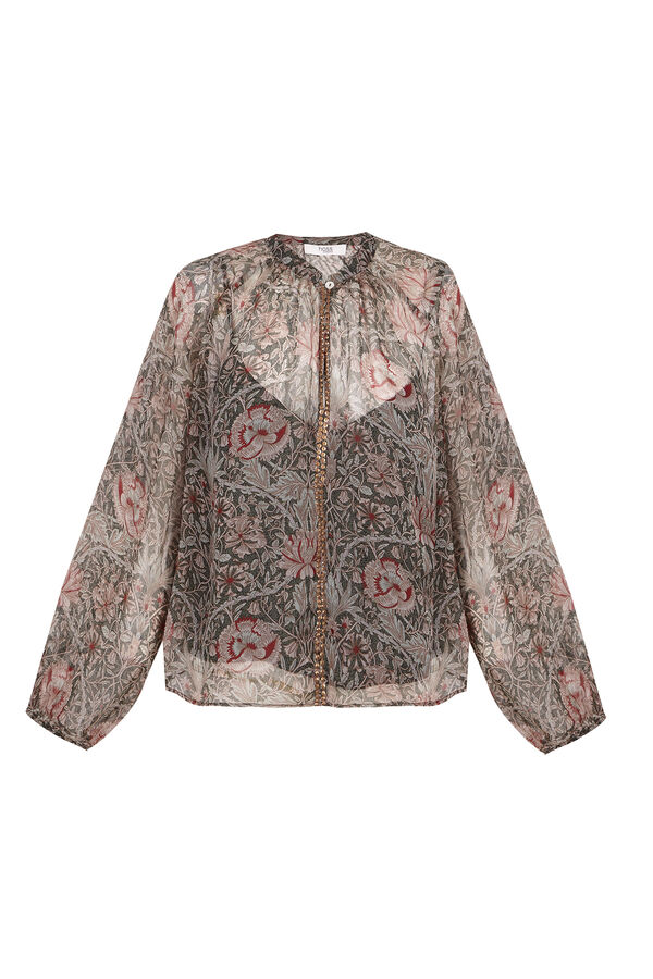 Hoss Intropia Carolina. Blusa estampada Kaki