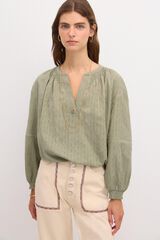 Hoss Intropia Casandra. Blusa manga larga. Verde