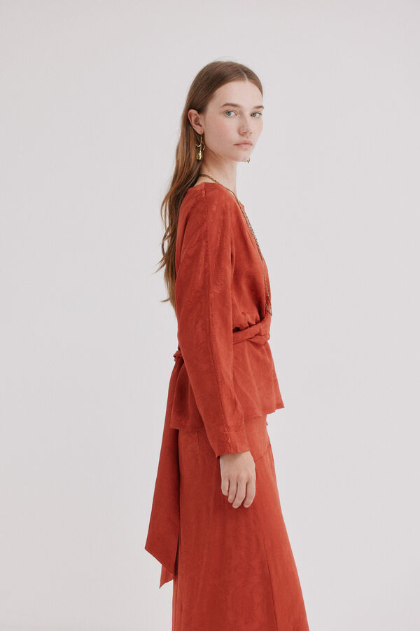 Hoss Intropia Clea. Blusa jacquard Subiu