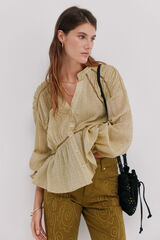 Hoss Intropia Guiomar. Blusa boho Verde
