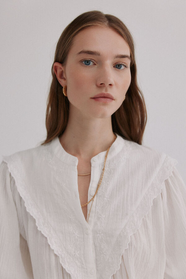 Hoss Intropia Gael. Blusa bordada Marfil