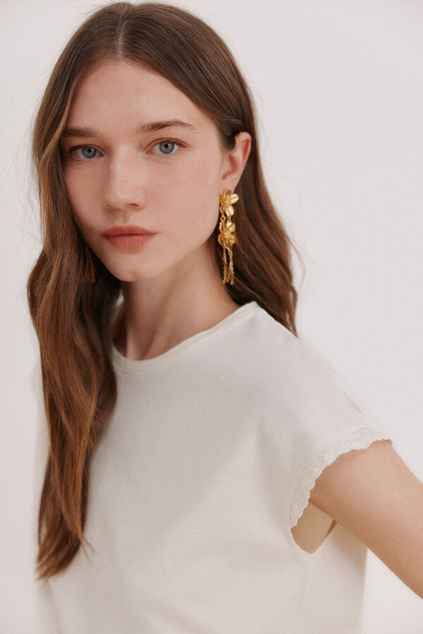 Hoss Intropia Momo. Camiseta lavada Beige