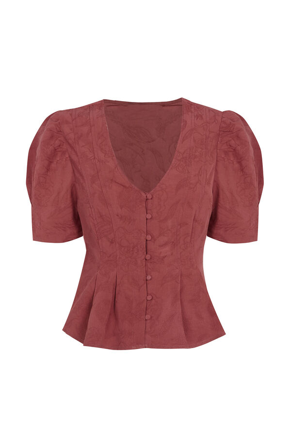 Hoss Intropia Armanda. Top jacquard Coral