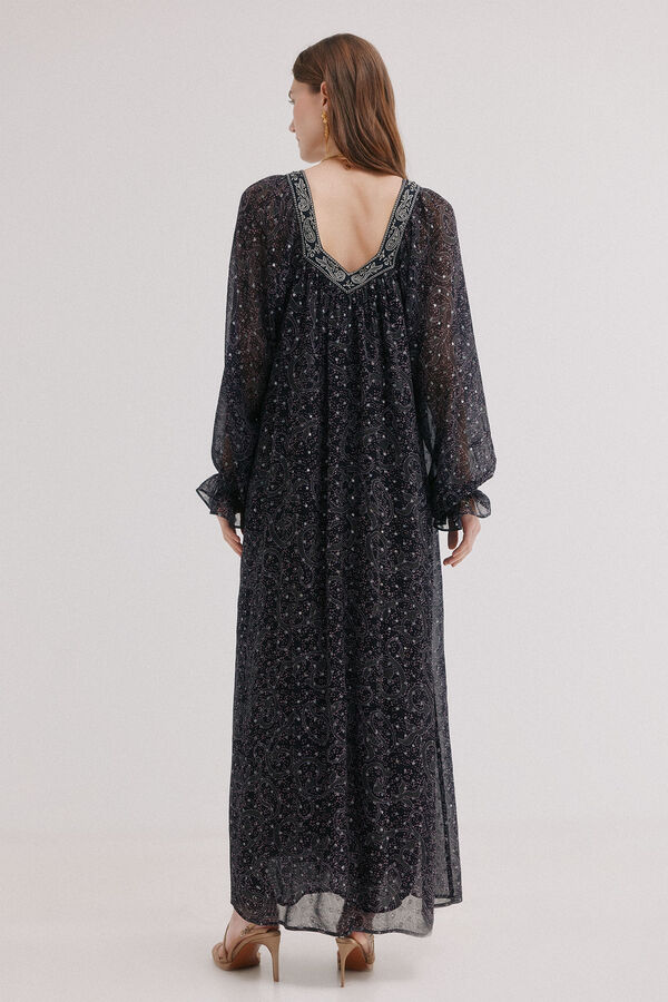 Hoss Intropia Aitana. Vestido com bordado Roxo