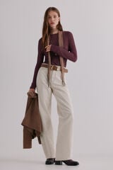 Hoss Intropia Nadine. Riscas estampado listrada Roxo