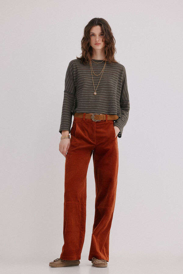 Hoss Intropia Marta. T-shirt gola padeiro Verde