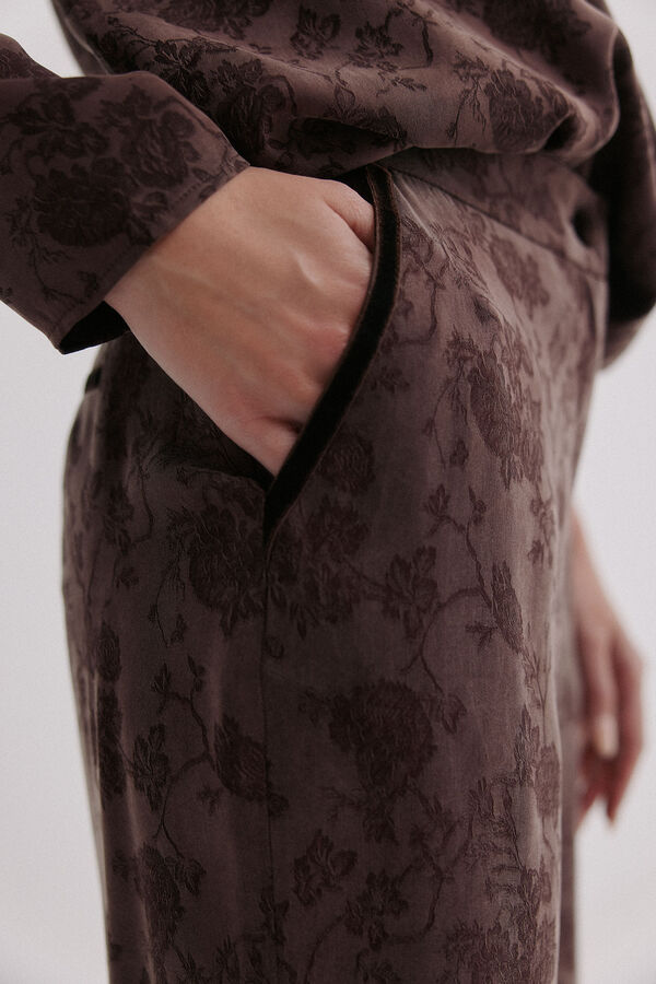 Hoss Intropia Palma. Calças jacquard Castanho