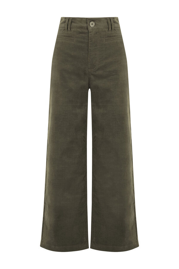 Hoss Intropia Paulette. Calça de perna larga Verde