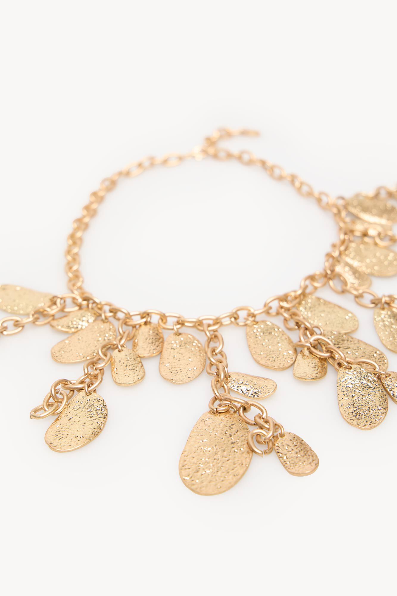 Hoss Intropia Lucy. Collar eslabones ba&ntilde;ado en oro