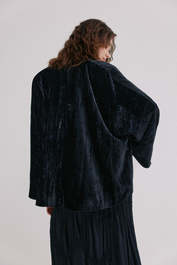 Hoss Intropia Ellen. Casaco de veludo Preto