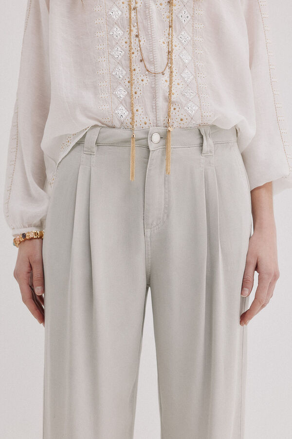 Hoss Intropia Bianca. Denim tencel Gris