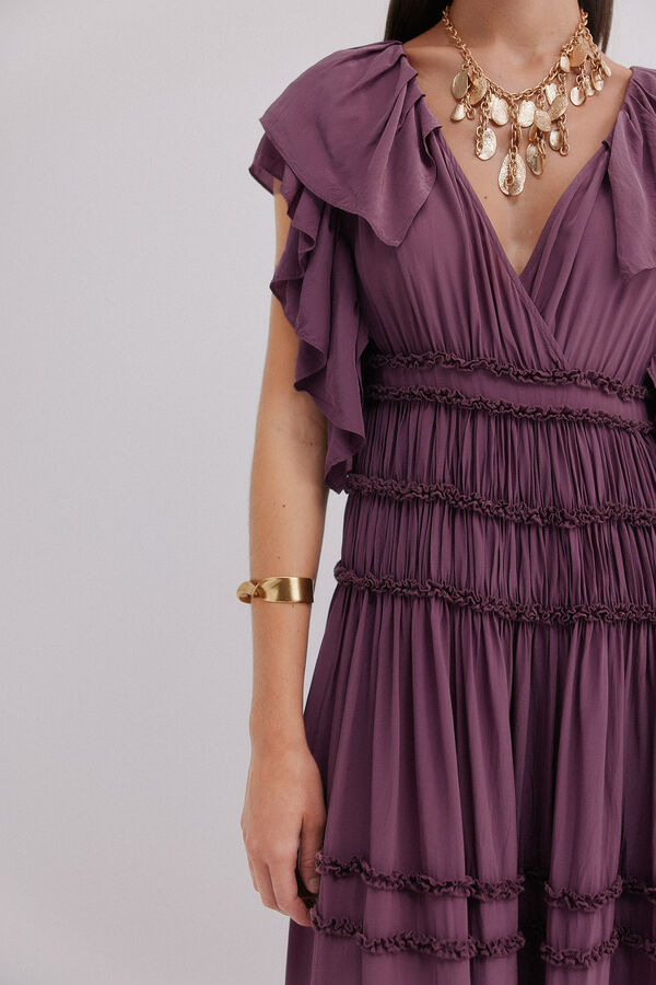 Hoss Intropia Anna. Vestido fluido Roxo