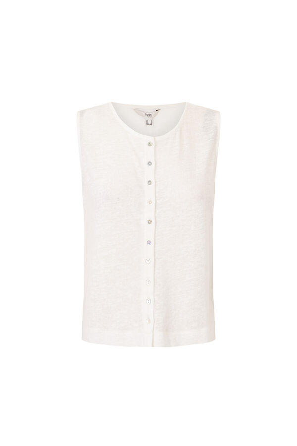 Hoss Intropia Mireia. Camiseta sin mangas tapeta Marfil