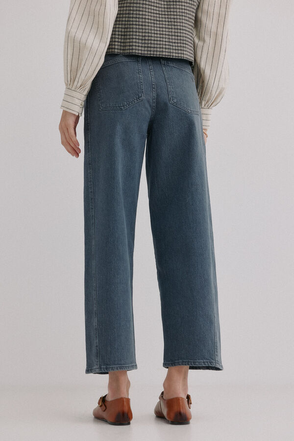 Hoss Intropia Bibiana. Calça jeans trespassada Cinzento