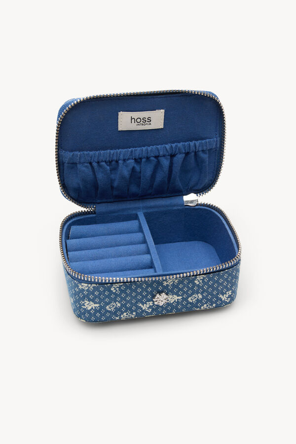 Hoss Intropia Lola. Joyero estampado Azul