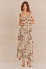 Hoss Intropia Penélope. Falda bordada. Beige