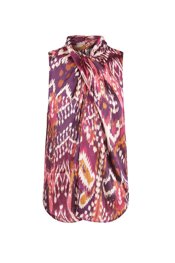 Hoss Intropia Candela. Top estampado ikat. Multicolor