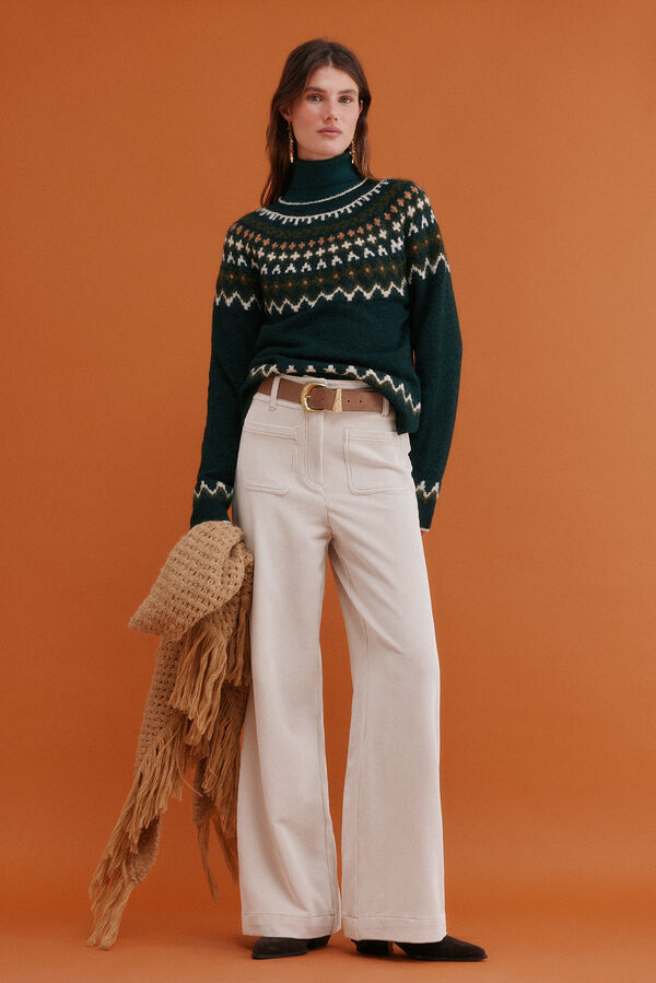 Hoss Intropia Ilma. Jersey grecas Verde