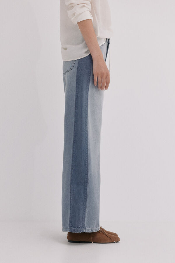 Hoss Intropia Billie. Jeans patchwork Cinzento