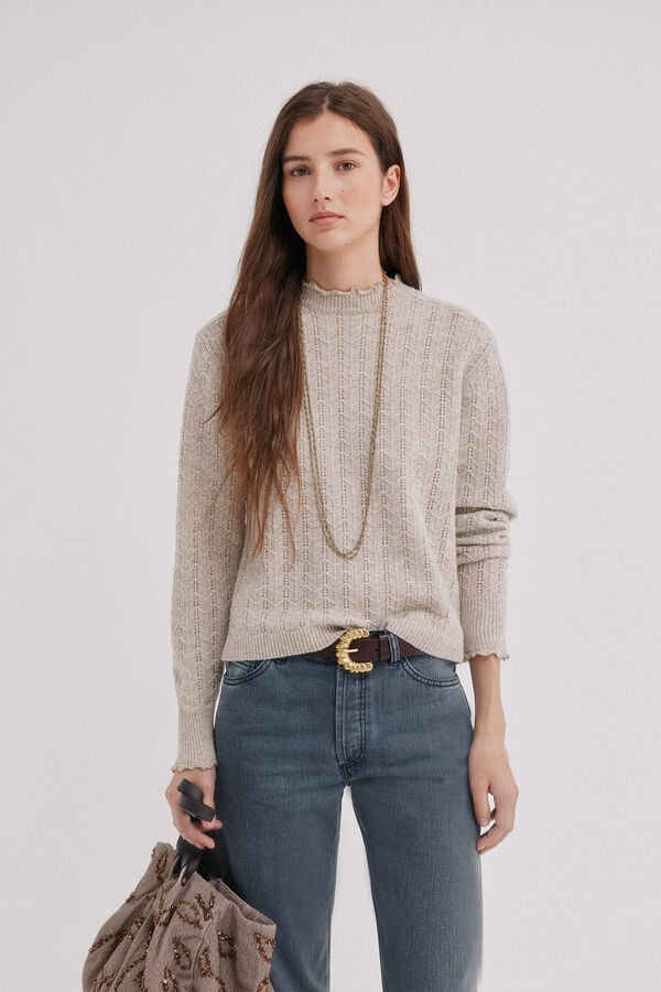 Hoss Intropia Ianthe. Jersey punto Marfil